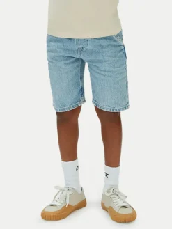 Calvin Klein Jeans Szorty jeansowe Skater LVCKSJC41B Niebieski jasny Relaxed Fit
