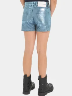 Calvin Klein Jeans Szorty materiałowe IG0IG02368 Niebieski Relaxed Fit