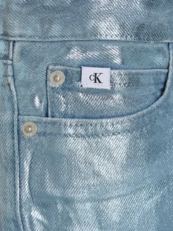 Calvin Klein Jeans Szorty materiałowe IG0IG02368 Niebieski Relaxed Fit