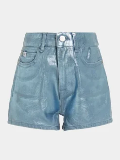 Calvin Klein Jeans Szorty materiałowe IG0IG02368 Niebieski Relaxed Fit