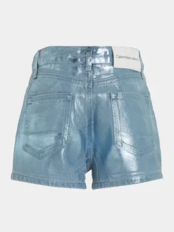 Calvin Klein Jeans Szorty materiałowe IG0IG02368 Niebieski Relaxed Fit