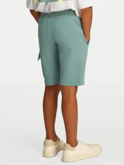 Calvin Klein Jeans Szorty sportowe IB0IB02440 Zielony Relaxed Fit