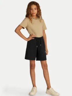 Calvin Klein Jeans Szorty sportowe New Inst. Logo IU0IU00703 Czarny Relaxed Fit