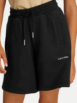Calvin Klein Jeans Szorty sportowe New Inst. Logo IU0IU00703 Czarny Relaxed Fit