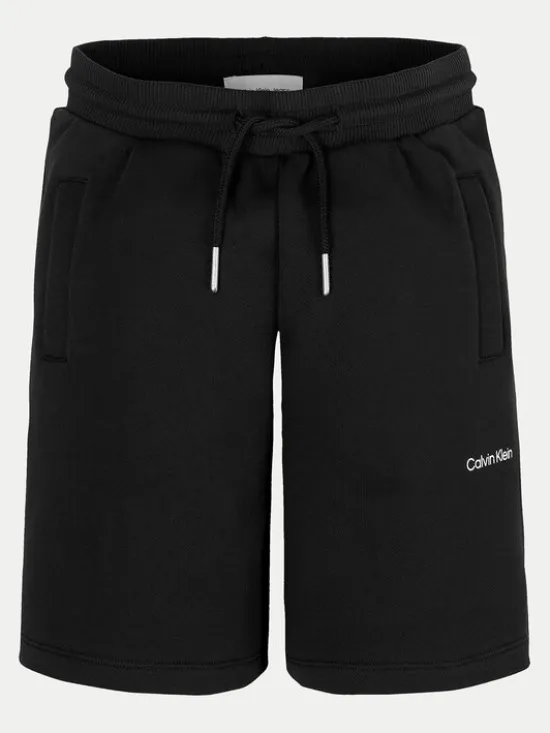 Calvin Klein Jeans Szorty sportowe New Inst. Logo IU0IU00703 Czarny Relaxed Fit