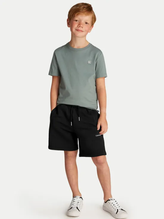 Calvin Klein Jeans Szorty sportowe New Inst. Logo IU0IU00703 Czarny Relaxed Fit