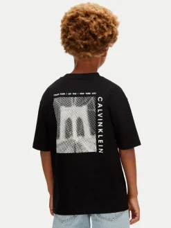 Calvin Klein Jeans T-Shirt Bridge LVCKSJA05B Czarny Regular Fit