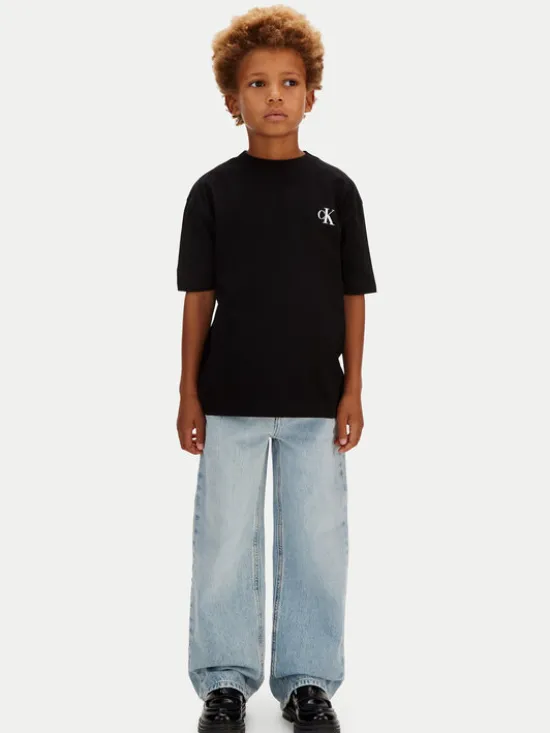 Calvin Klein Jeans T-Shirt Bridge LVCKSJA05B Czarny Regular Fit