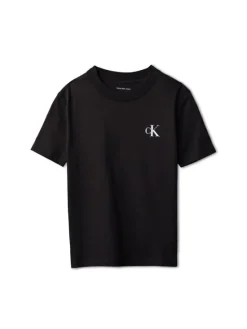 Calvin Klein Jeans T-Shirt Chest Monologo LV1CKSJA32 Czarny Regular Fit