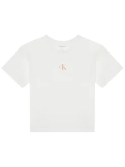 Calvin Klein Jeans T-Shirt IG0IG02136 Biały Boxy Fit