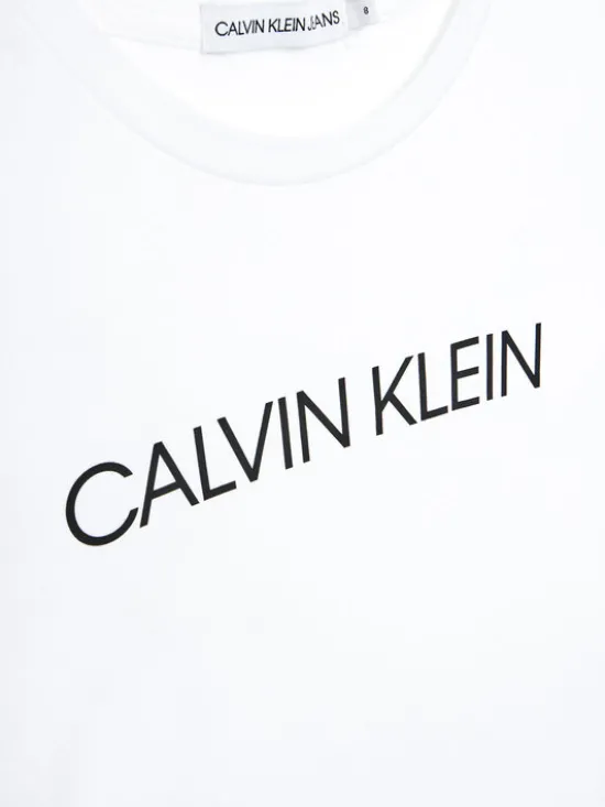 Calvin Klein Jeans T-Shirt IG0IG00380 Biały Regular Fit