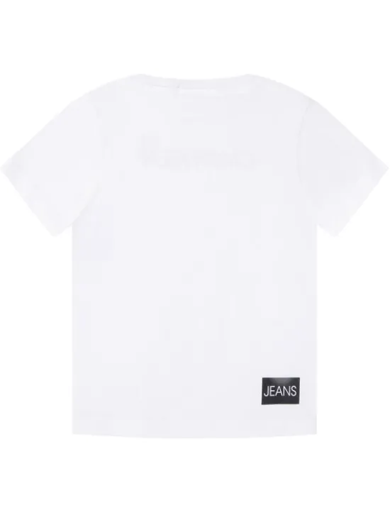 Calvin Klein Jeans T-Shirt Institutional SS IB0IB00347 Biały Regular Fit