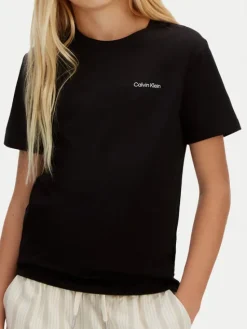 Calvin Klein Jeans T-Shirt IU0IU00683 Czarny Regular Fit