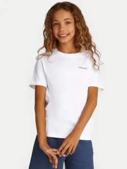 Calvin Klein Jeans T-Shirt IU0IU00683 Biały Regular Fit