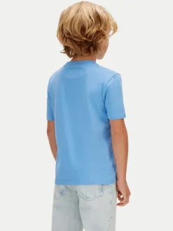 Calvin Klein Jeans T-Shirt LVCKSJA07B Błękitny Regular Fit