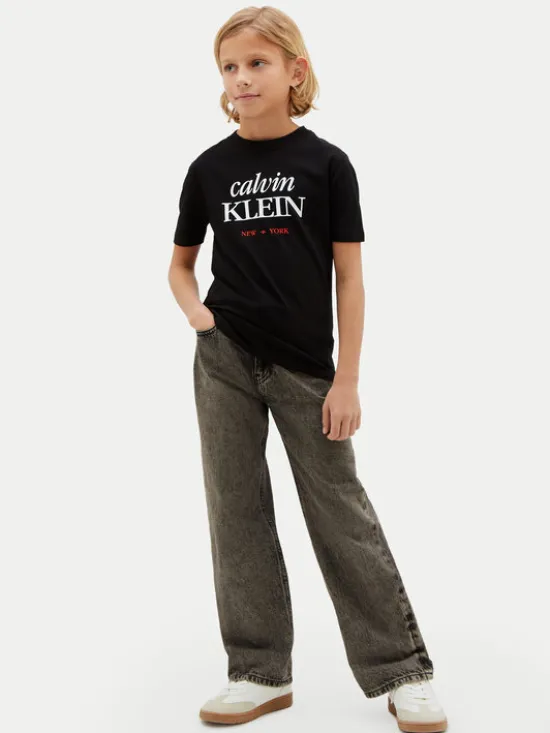 Calvin Klein Jeans T-Shirt LVCKSJA07B Czarny Regular Fit