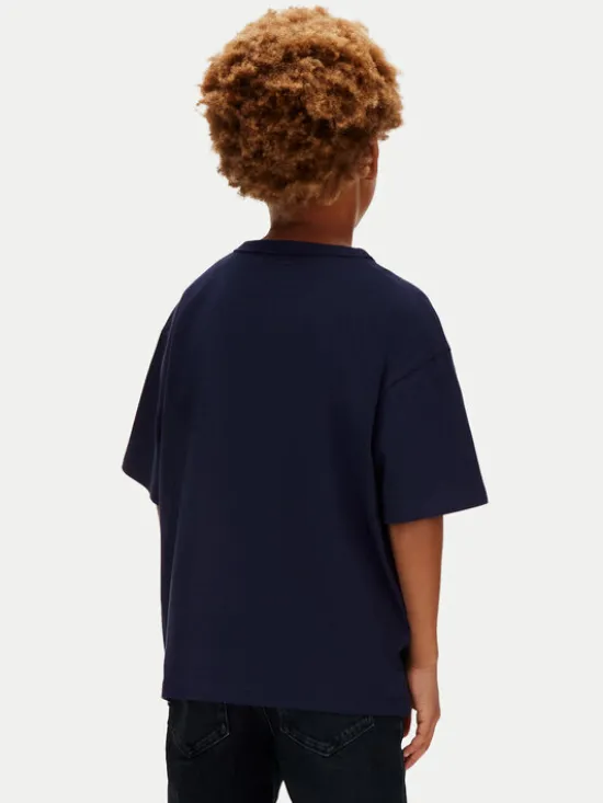 Calvin Klein Jeans T-Shirt LVCKSJA02B Granatowy Relaxed Fit