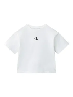 Calvin Klein Jeans T-Shirt LVCKSJA16G Biały Boxy Fit