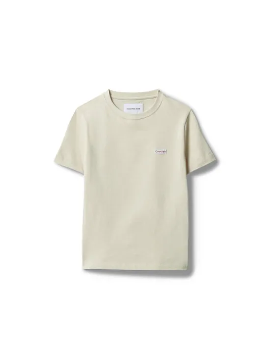 Calvin Klein Jeans T-Shirt LVCKSJA08B Beżowy Regular Fit