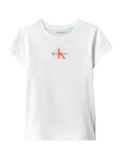 Calvin Klein Jeans T-Shirt LVCKSJA15G Biały Regular Fit