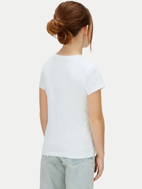 Calvin Klein Jeans T-Shirt LVCKSJA15G Biały Regular Fit