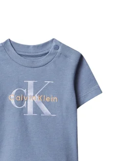 Calvin Klein Jeans T-Shirt LVCKSJA48B Niebieski Regular Fit