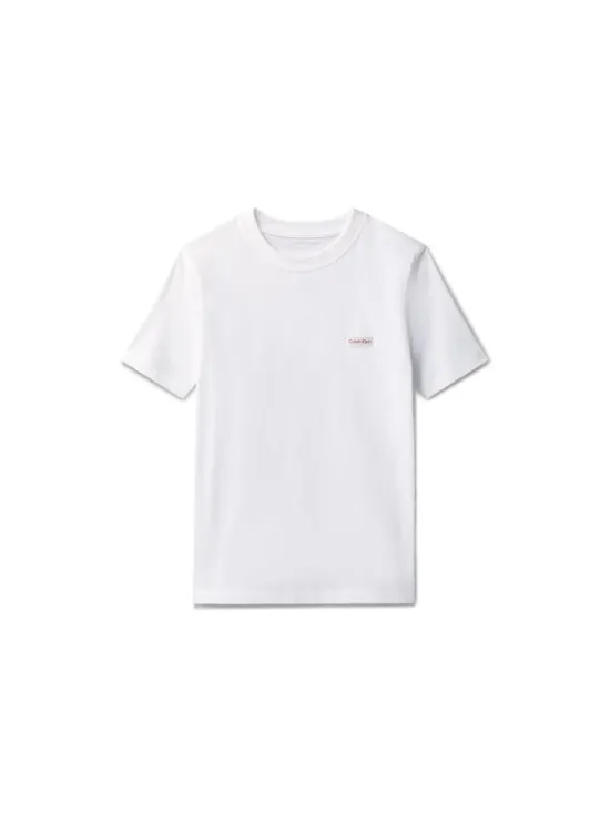 Calvin Klein Jeans T-Shirt LVCKSJA08B Biały Regular Fit