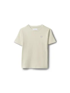Calvin Klein Jeans T-Shirt Mono Mini Badge LV1CKSJA30 Beżowy Regular Fit