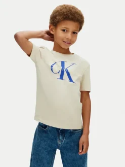 Calvin Klein Jeans T-Shirt Monologo LV1CKSJA33 Szary Regular Fit