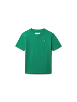 Calvin Klein Jeans T-Shirt Mono Mini Badge LV1CKSJA30 Zielony Regular Fit