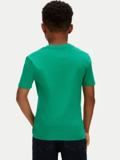 Calvin Klein Jeans T-Shirt Mono Mini Badge LV1CKSJA30 Zielony Regular Fit