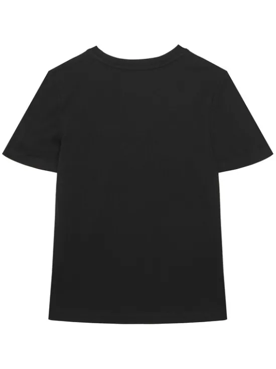 Calvin Klein Jeans T-Shirt Panel Colorblock IB0IB02609 Czarny Regular Fit