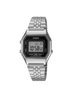 Casio Zegarek LA680WEA-1EF Srebrny