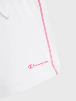 Champion Szorty sportowe 404669 Biały Regular Fit