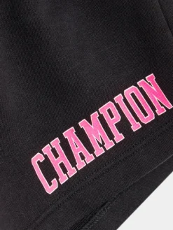 Champion Szorty sportowe 404657 Czarny Regular Fit