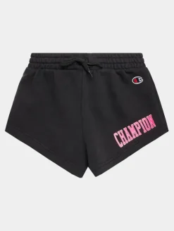 Champion Szorty sportowe 404657 Czarny Regular Fit