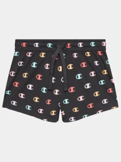 Champion Szorty sportowe 404616 Czarny Regular Fit