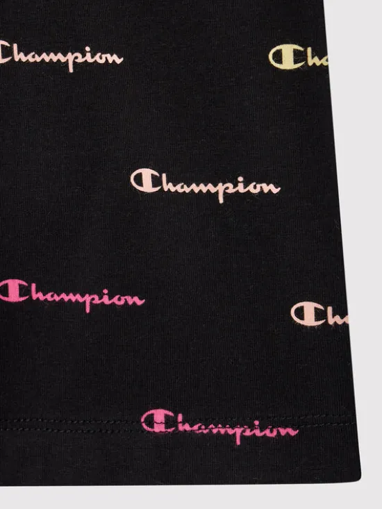 Champion Szorty sportowe 404432 Czarny Slim Fit