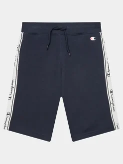Champion Szorty sportowe 305920 Granatowy Regular Fit