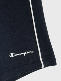 Champion Szorty sportowe Script Logo 306147 Granatowy Regular Fit