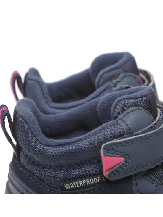 CMP Sneakersy Kids Hadil Leather Wp Urban Shoes 3Q84524 Granatowy