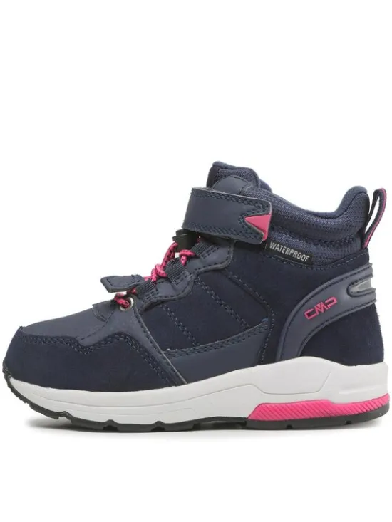CMP Sneakersy Kids Hadil Leather Wp Urban Shoes 3Q84524 Granatowy
