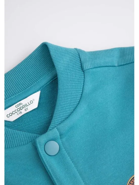 Coccodrillo Bluza WC6132201FBK-013 Turkusowy Regular Fit