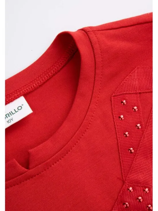 Coccodrillo Bluzka ZC5143102EJG-009 Czerwony Regular Fit