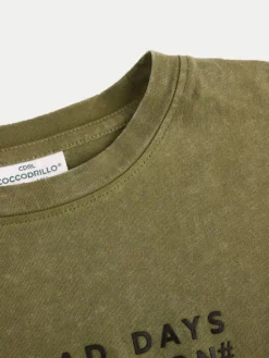 Coccodrillo Bluzka ZC4143101GBJ Khaki Regular Fit