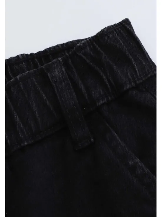 Coccodrillo Jeansy ZC4123107JCG-021 Czarny Wide Leg