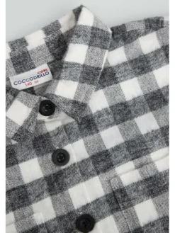 Coccodrillo Koszula WC4140101JPJ-021 Czarny Regular Fit