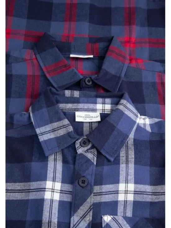 Coccodrillo Koszula ZC6136101ABJ-009 Czerwony Regular Fit