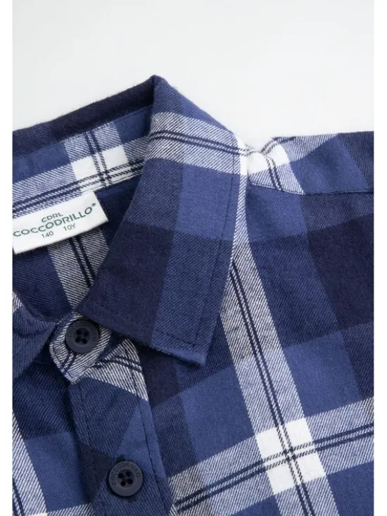 Coccodrillo Koszula ZC6136101ABJ-014 Niebieski Regular Fit
