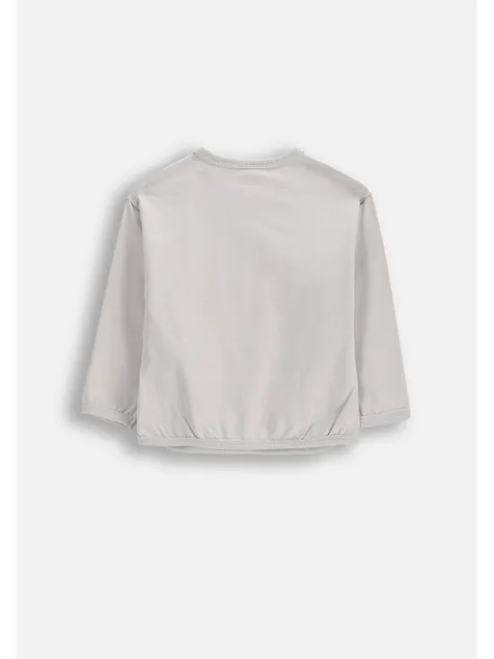 Coccodrillo Longsleeve WC6143101SUN-019 Szary Regular Fit